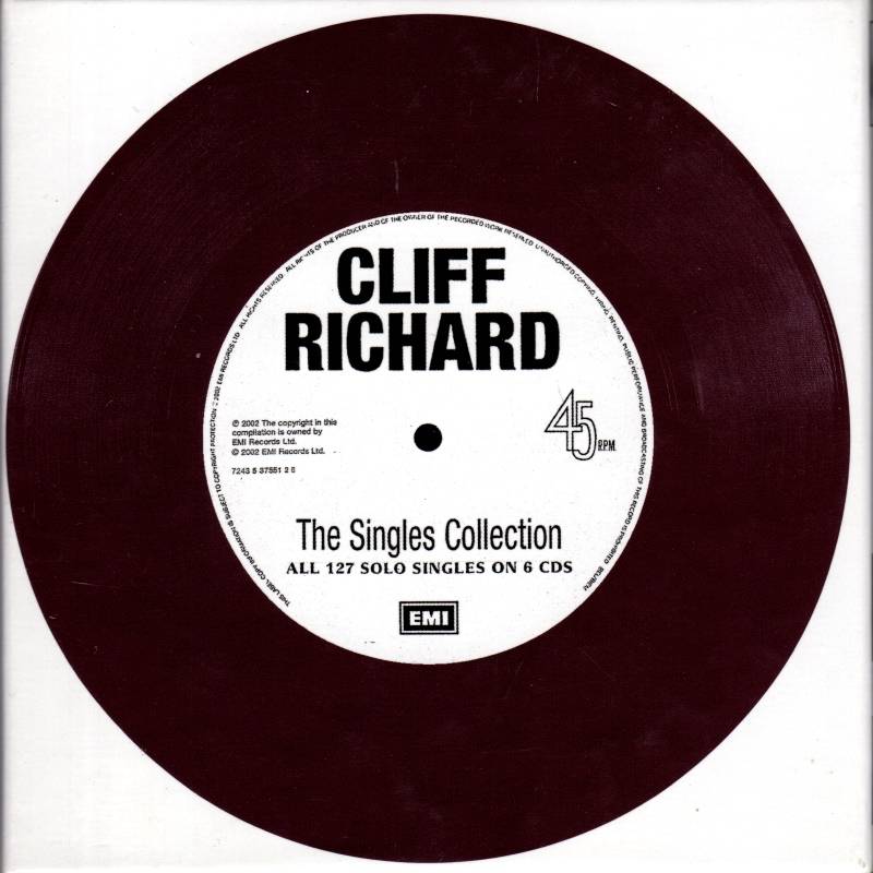 Cliff Richard The Singles Collection : Front Back